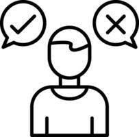 Decision Marker Icon Design Symbol vector