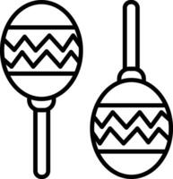 Maracas Icon Design Symbol vector
