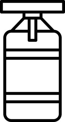 Punching Bag Icon Design Symbol
