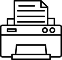 Printer Icon Design Symbol vector