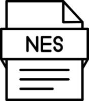 Nes File Icon Design Symbol vector