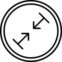 Shrink Icon Design Symbol vector