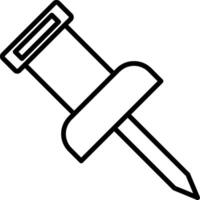 Push Pin Icon Design Symbol vector