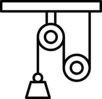 Pulley Icon Design Symbol vector