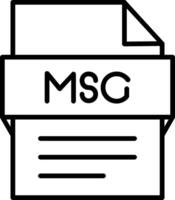 Msg File Icon Design Symbol vector
