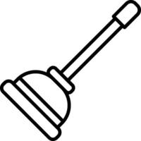 Plunger Icon Design Symbol vector
