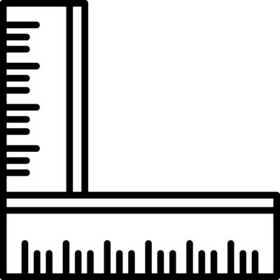 Ruler Icon Design Symbol