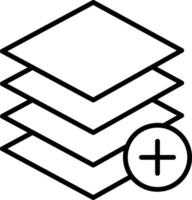 Layers Icon Design Symbol vector