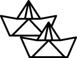 Paper Boat Icon Design Symbol vector