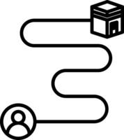 Route Icon Design Symbol vector