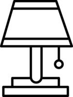 Table Lamp Icon Design Symbol vector