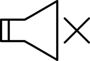 Mute Icon Design Symbol vector