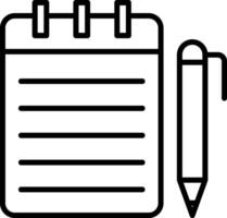 Notepad Icon Design Symbol vector