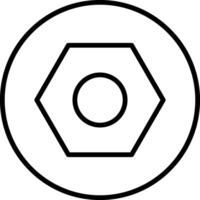 Nut Icon Design Symbol vector