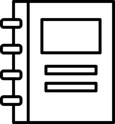 Notebook Icon Design Symbol