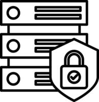 Database Icon Design Symbol vector