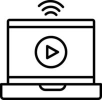 Online Streaming Icon Design Symbol vector