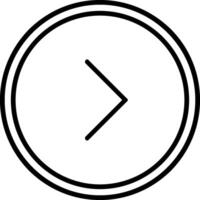 Next Icon Design Symbol vector