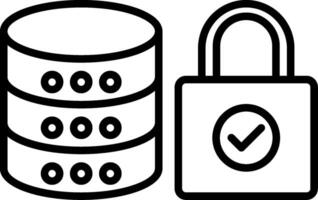 Database Icon Design Symbol vector