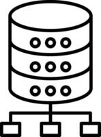 Database Icon Design Symbol vector
