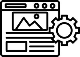 Content Management System Icon Design Symbol vector
