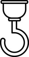 Hook Icon Design Symbol vector