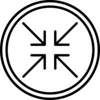 Minimize Icon Design Symbol vector