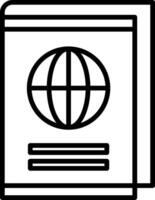 Passport Icon Design Symbol vector