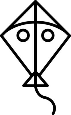 Kite Icon Design Symbol