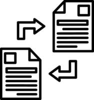 Data Transfer Icon Design Symbol vector