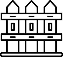 Fence Icon Design Symbol vector