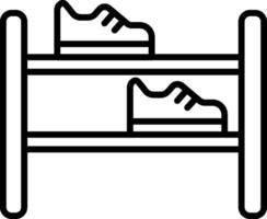 Shoe Rack Icon Design Symbol vector
