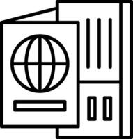 Passport Icon Design Symbol vector