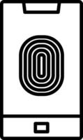 Fingerprint Icon Design Symbol vector