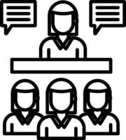 Interview Icon Design Symbol vector