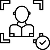 Face Scan Icon Design Symbol vector