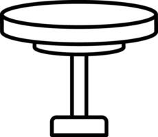 Round Table Icon Design Symbol vector