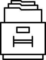 Filling Cabinet Icon Design Symbol vector