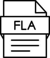 Fla File Icon Design Symbol vector