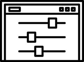 Control Icon Design Symbol vector