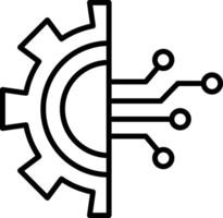 Digital Transformation Icon Design Symbol vector