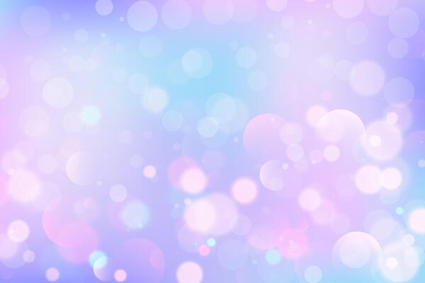 Cute dreamy background with soft pink and purple gradient. Bokeh effects sparkle like magic with iridescent glitter and pastel rainbow hues. Fairy inspired backdrop. illustration