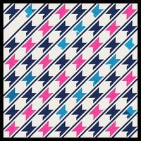 a square pattern with blue and pink triangles vector