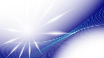 Abstract white and blue color, modern design stripes background with curve lines and glowing light. vector