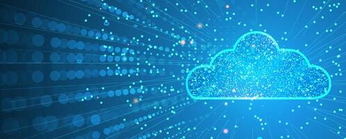 Unlocking limitless possibilities through the power of cloud technology vector