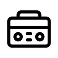 tape recorder icon , music player . vector