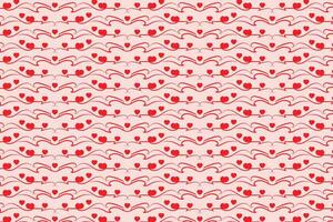 Red hearts pattern digital paper vector