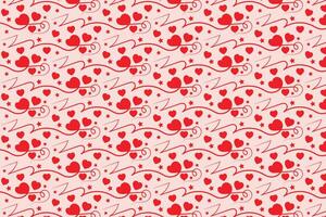 Heart Swirl seamless Patterns vector