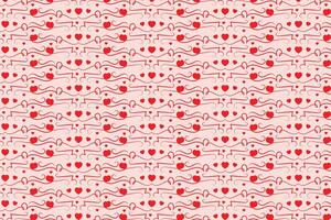 Romantic Heart Swirl Pattern vector
