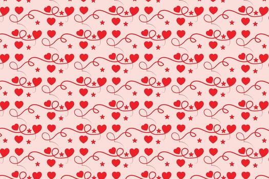 rojo corazón Desplazarse repitiendo envase papel vector